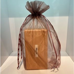 Miu Miu Pink Velvet Eyewear Case